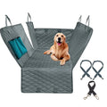 143×153CM Double Zipper Car Pet Seat Pad Waterproof Dirt Resistant Suitable Multiple Models Solid Color Cars Rear Seats Cushion Qme 143X153cm gray