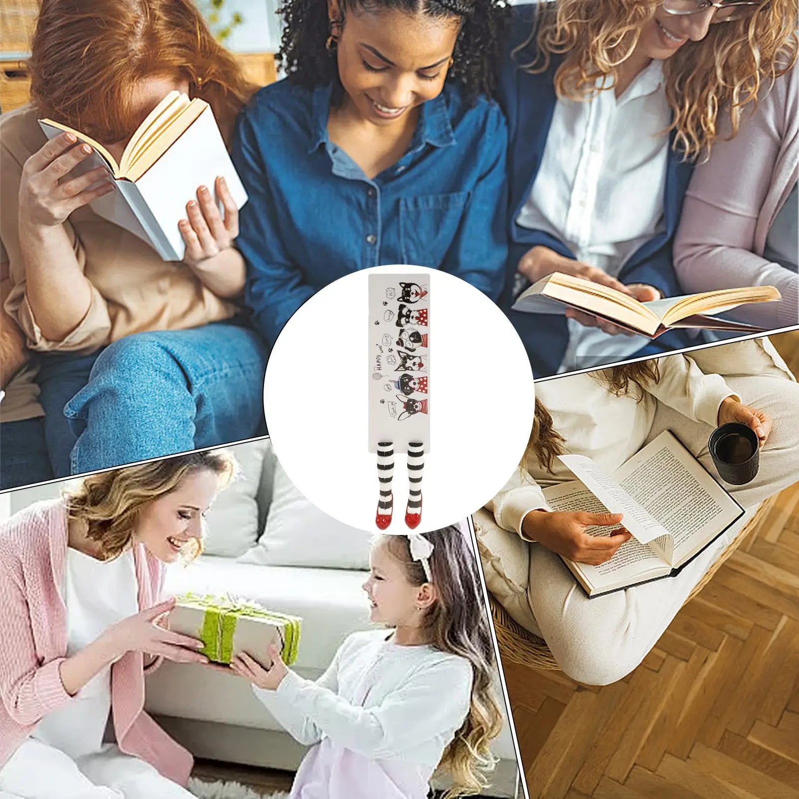 Witch Bookmark Funny Page Marker 3D Witch Bookmark Pagination Mark Decor For Bookworms Qme
