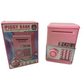 Automatic Mini Safe Coins Cash Saving Money Box Password Counter Code Qme pink