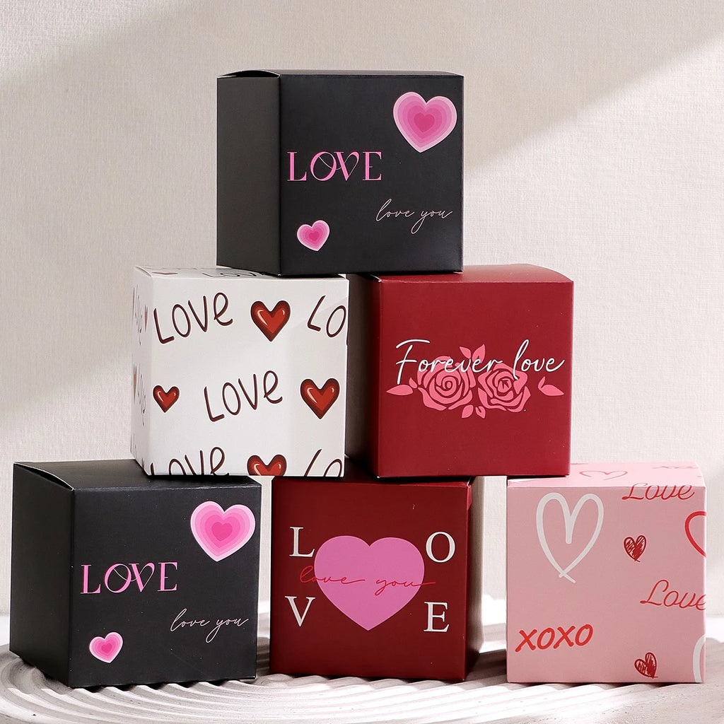 10Pack Elegant Mini Gift Boxes - Perfect for Valentine's Day, Weddings and Celebrations - Great for Candies, Chocolates and Smal Qme
