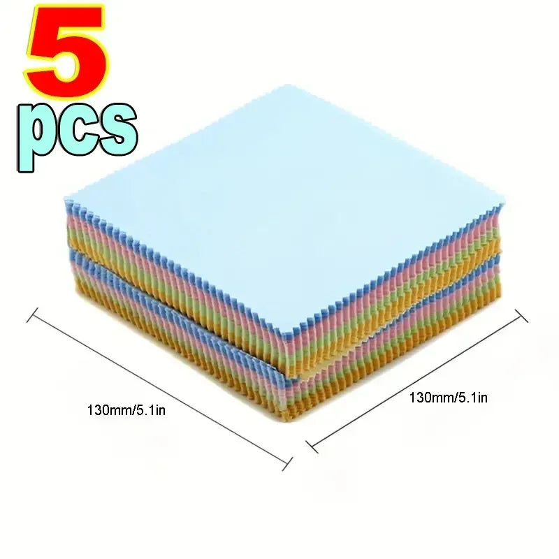 New High Quality Chamois Glasses Cleaner Microfiber Cleaning Cloth for Glasses Cloth Len Phone Screen Cleaning Wipes Wholesale Qme 5pcs