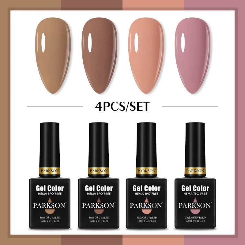 PARKSON Macaroon Series Gel Nail Polish LED UV Summer Solid Semi