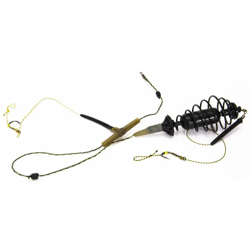 Fishing Bait Cage Fish Lure Copper Trap Basket Feeder Holder Carp Qme black 50