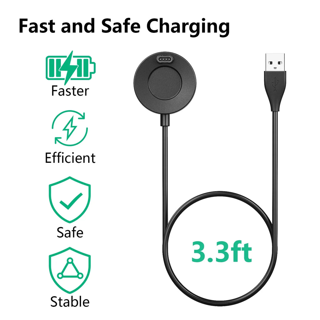 Charger For Garmin Vivoactive 3 4 4S/Fenix 5 5S 5X 6 S 6X/Venu 2 2S Sq Magnetic Charger For Forerunner 945 245 45 Charging Cable Qme