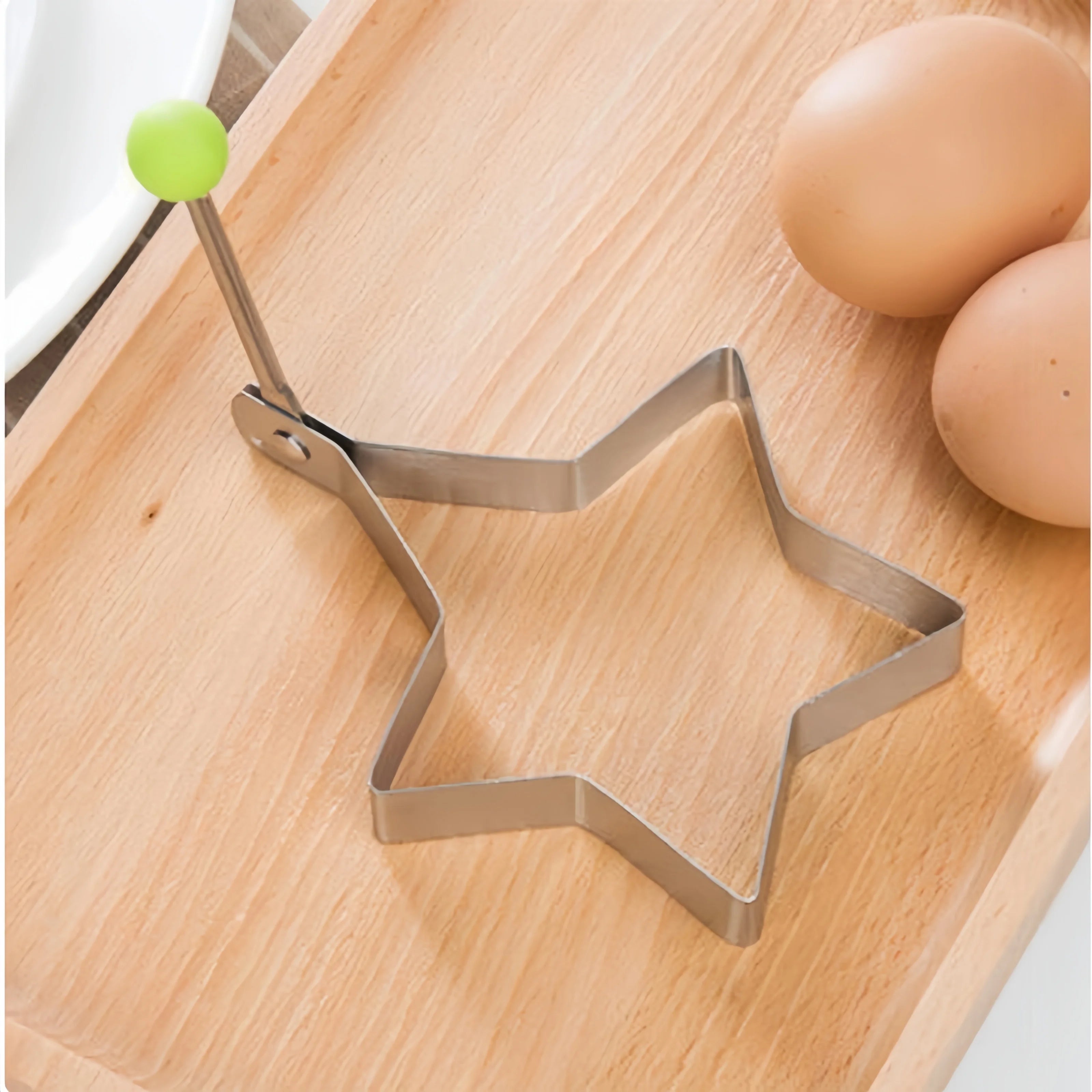 1/4/5PCS Stainless Steel Omelette Forming Machine Mold Frying Pan Pancake and Egg-shaped Device Kitchen Gadgets Qme Star shape