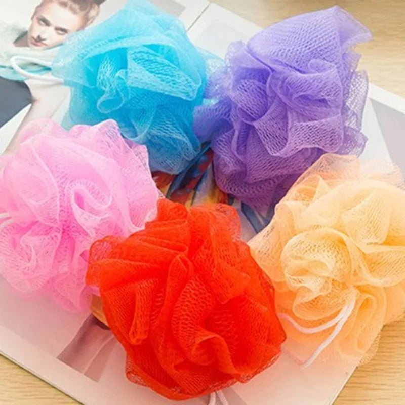 10Pc Color Random Bath Shower Soap Bubble Body Wash Exfoliate Puff Sponge Mesh Net Ball Bath Brushes Random Color Wholesale Qme