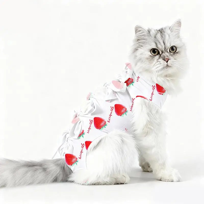 Postoperative Recovery Anti Licking Clothing Adjustable Cat Wound Qme N L