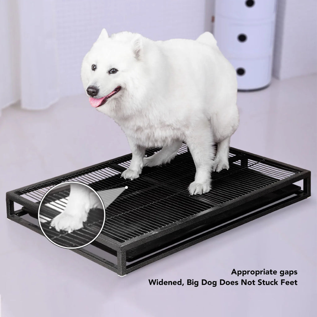 Large Dog Potty Toilet Tray Indoor Outdoor Reusable Pet Litter Box Easy Clean Pee Pad Holder for Big Dogs Puppy Qme
