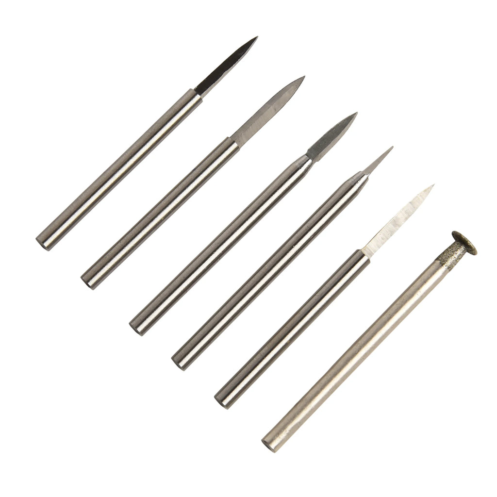 6Pc/set Wood Carving Drill Bits For Rotary Tool Engraving Crafts Grinding Tool 3mm Sculpting Tool Wood Carving Drill Bit Qme A