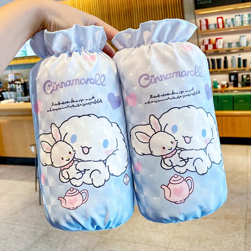 Hello Kitty Kuromi Waterproof Sleeve Covers New Cute Cartoon-Style Stain- and Dirt-Resistant Sleeve Covers Qme 8 About 26 cm lon