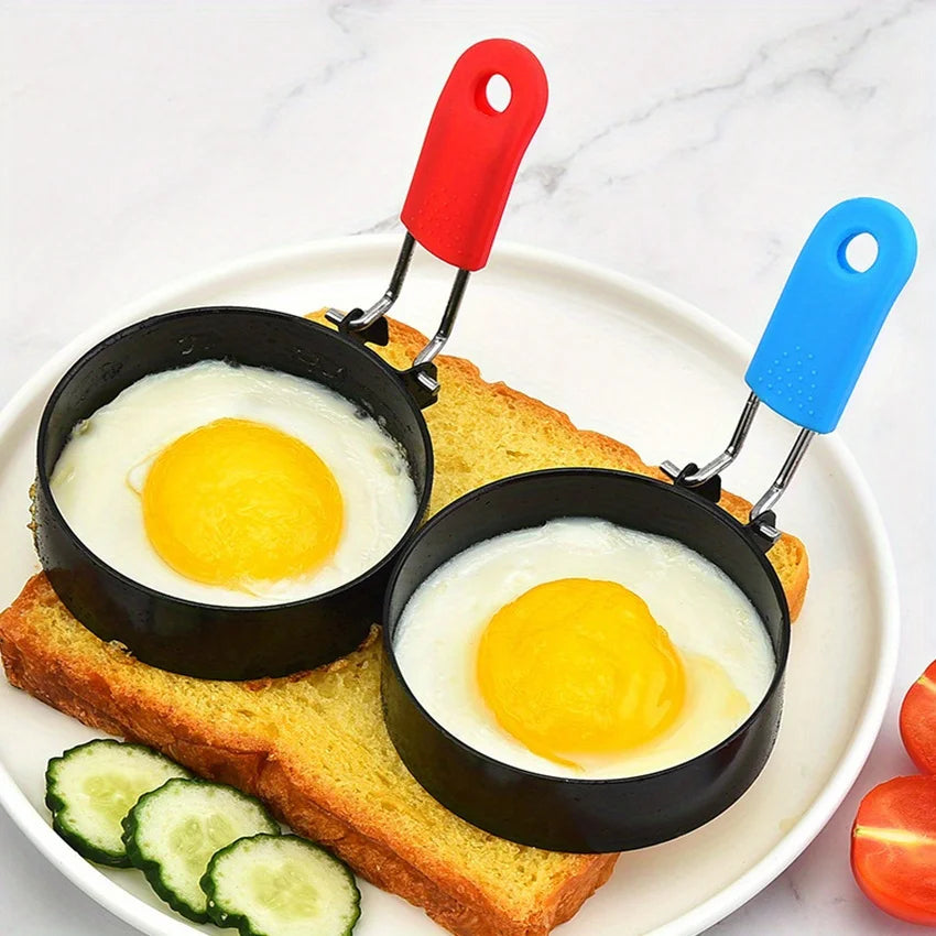 1pc Non-Stick Omelet Ring - Perfect for Camping Indoor Breakfast Sandwiches Burger & More! Qme