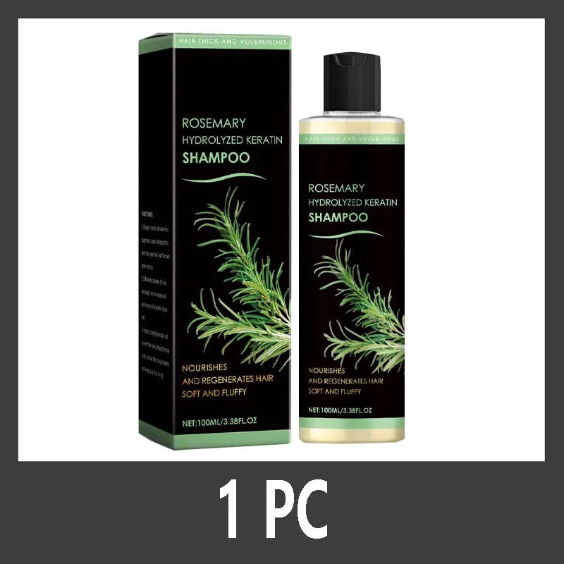 Organic Rosemary Shampoo for Hair Growth Natural Thickening & Strengthening Shampoo with Hydrolyzed Keratin Hair Care Qme 1PC