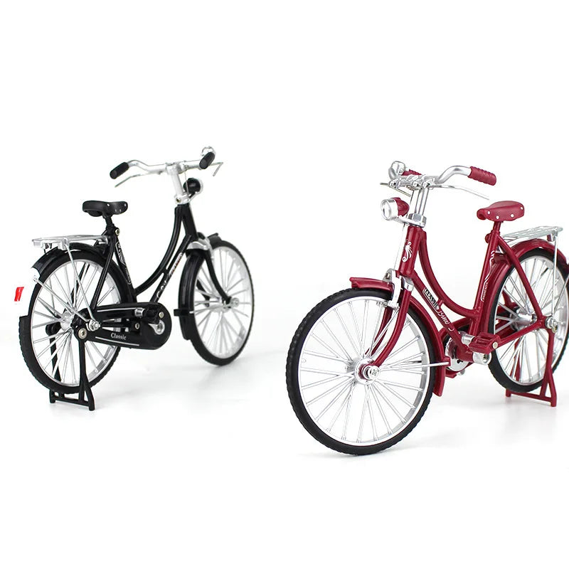New 1:10 Mini Alloy Model Bicycle Diecast Metal Finger Mountain Racing Bike Adult Simulation Collection Gifts Toys for boys Qme