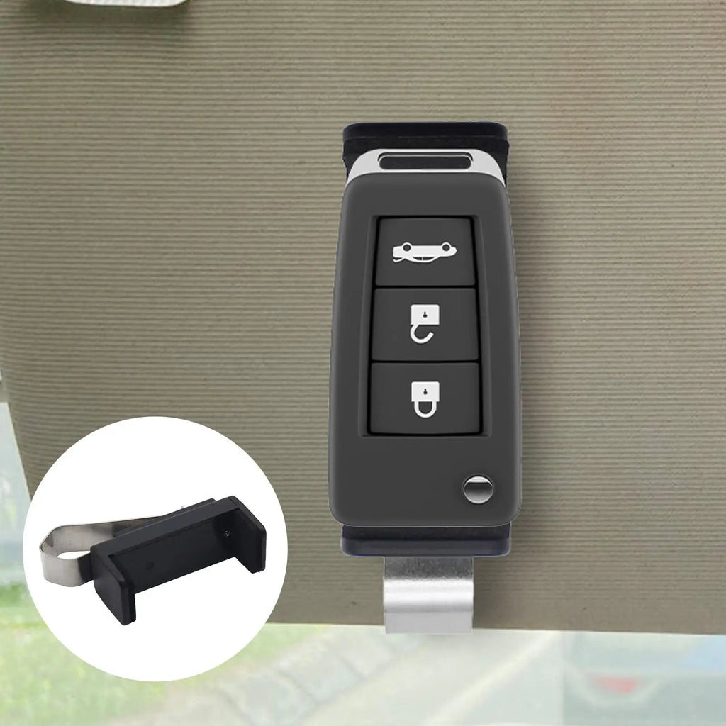 Car Remote Control Clip Adjustable Car Remote Holder Visor Clip Replacement Garage Remote Clip Convenient Garage Door Remote Qme