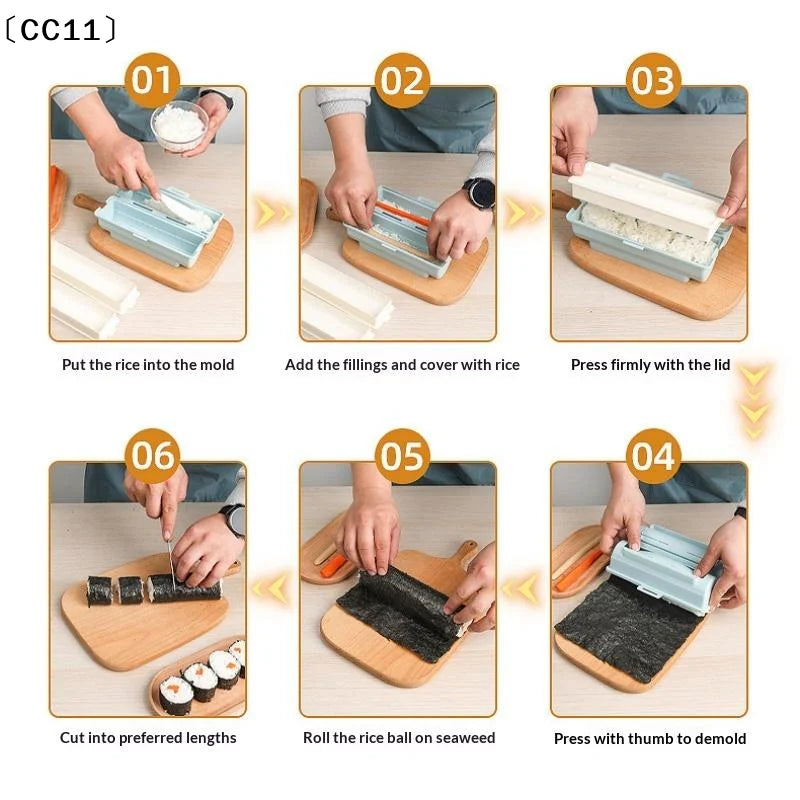 Double Cavity Onigiri Rice Ball Mold Food Grade Non Stick Easy Qme