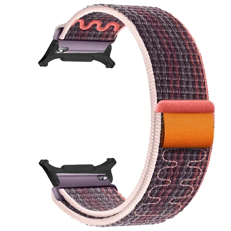 Nylon Solo Loop Strap Samsung Galaxy Watch 7 Ultra Braided Band