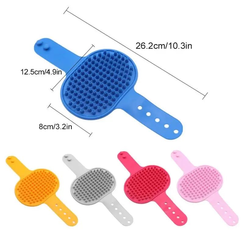 Adjustable Strap Hair Remover Brush Pet Bathing Tools Bath Dog Cat Qme