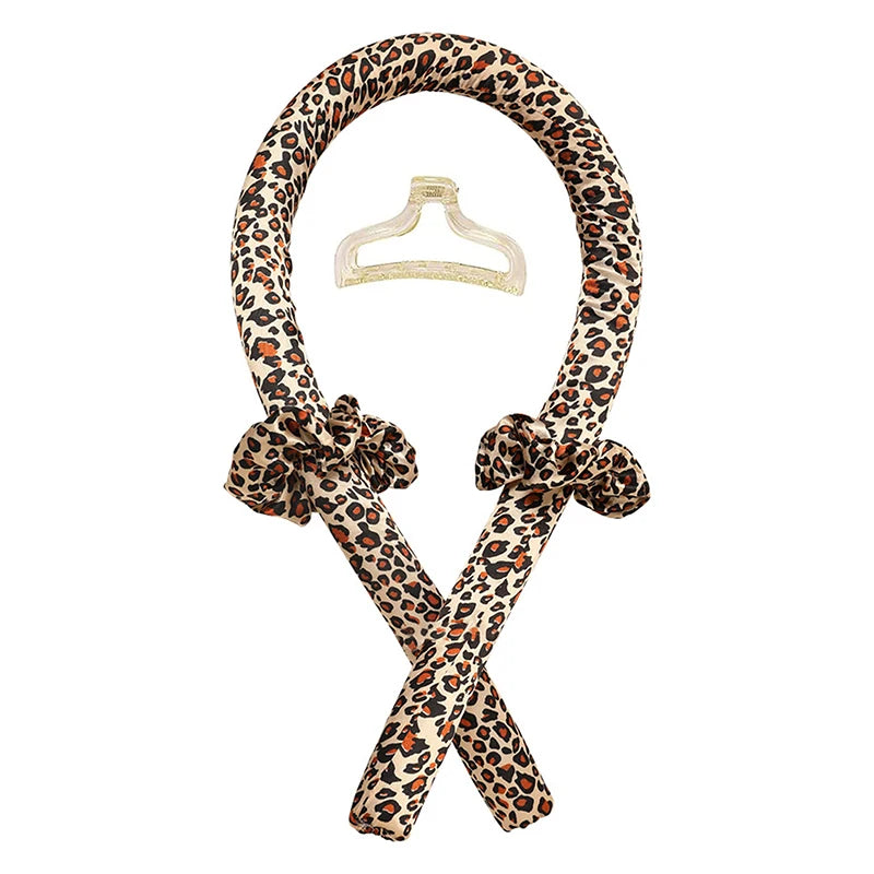 EVA Sponge Curl Stick Hair Ring Hairpin Set Hairdressing Tool Sleep at Night Hair Setting Hair Curler No Need Heat Hair Curler Qme Leopard Print