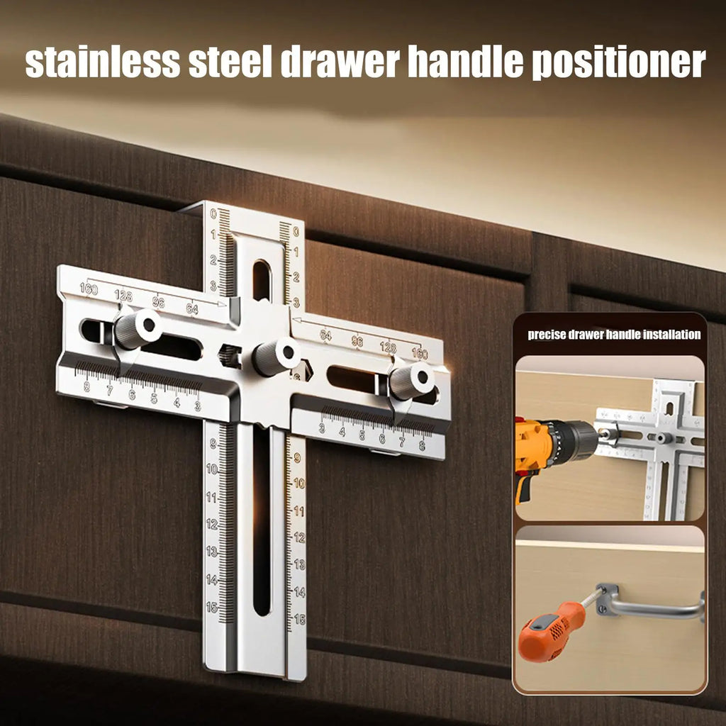 Cabinet Handle Jig DIY Stainless Steel Convenient Template Tool Qme China Mainland