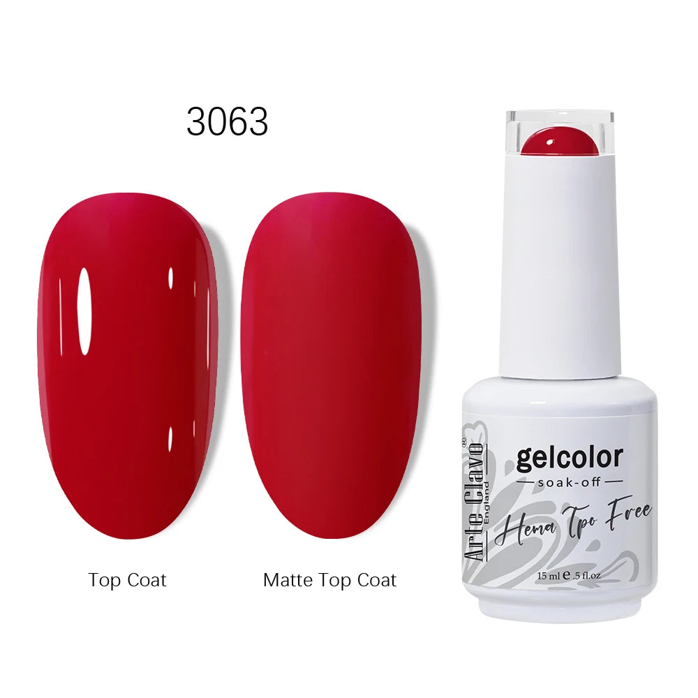 Arte Clavo HEMA TPO Gel Nail Polish Pink Series Semi Permanent Soak