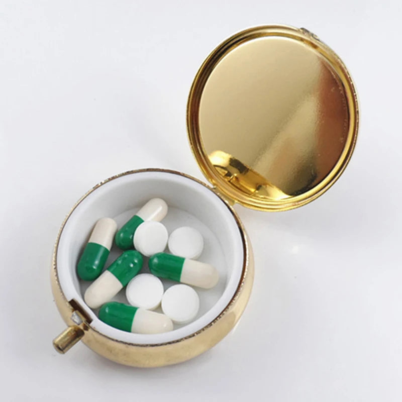 Metal Pill Boxes Medicine Organizer Container Case Candy Box Qme Default Title