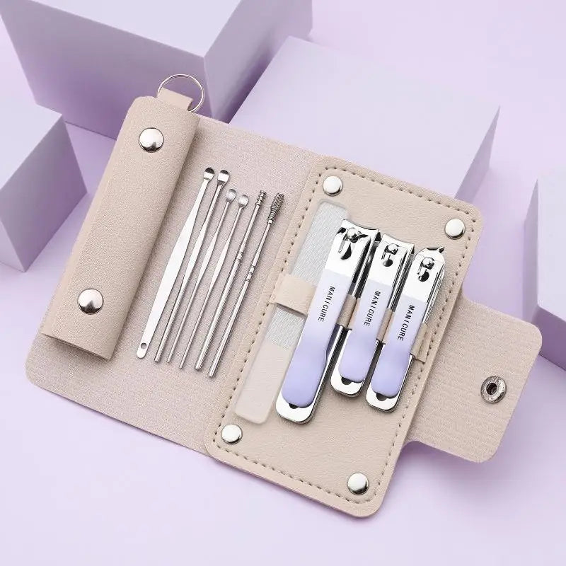 10-Piece Professional Nail Clippers Stainless Steel Manicure Pedicure Qme A2