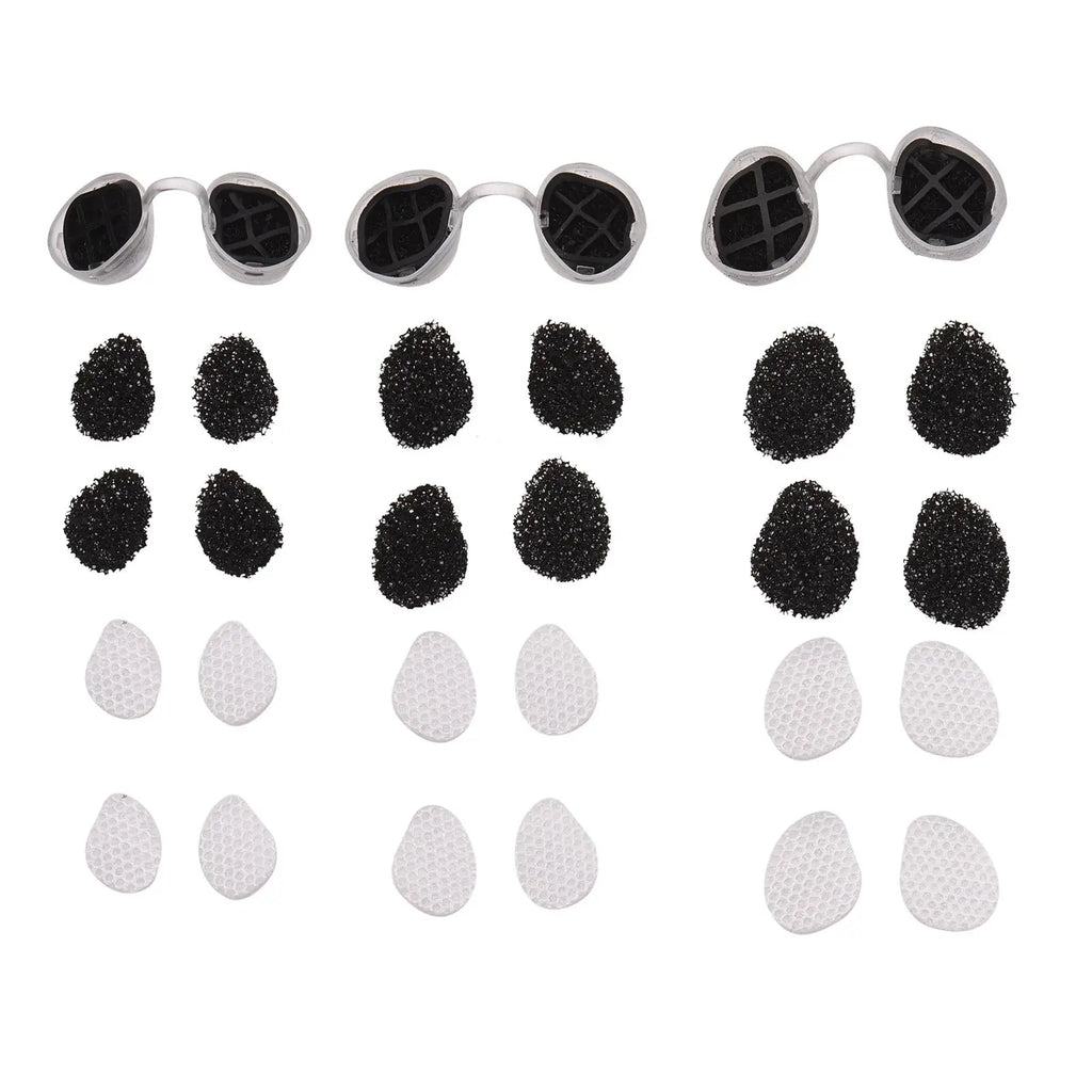 Activated carbon dual protection series invisible nasal filter with one pair of S/M/L sizes Qme Round