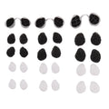 Activated carbon dual protection series invisible nasal filter with one pair of S/M/L sizes Qme Round
