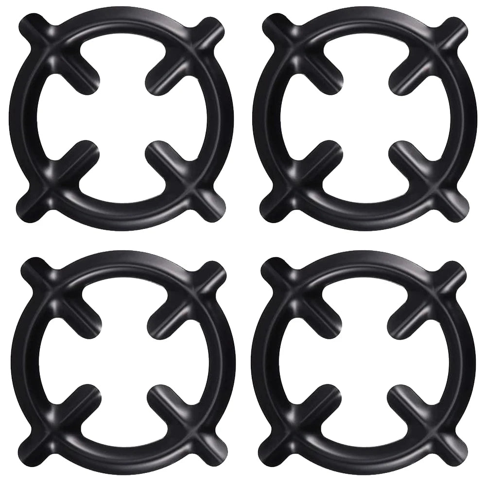 Mocha Coffee Pot Rings Coffee Pot Heating Rack Gas Cooker Stands Stove Protect Cover Gas Stover Protectors Kitchen Accessories Qme 4pcs