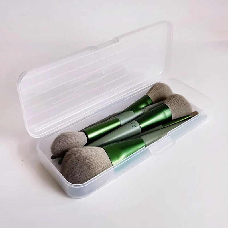 Cosmetic Storage Box Transparent Plastic Pen Holder Makeup Brush Qme