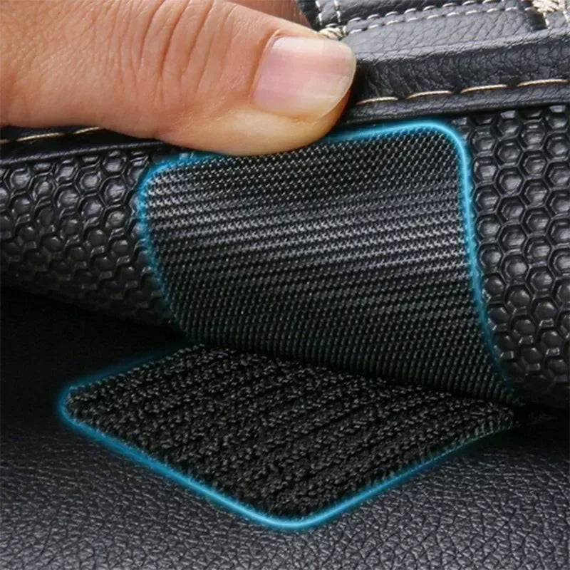 100/2pc New Carpet Fixing Stickers Double Faced High Adhesive Car Carpet Fixed Patches Home Floor Foot Mats Anti Skid Grip Tapes Qme