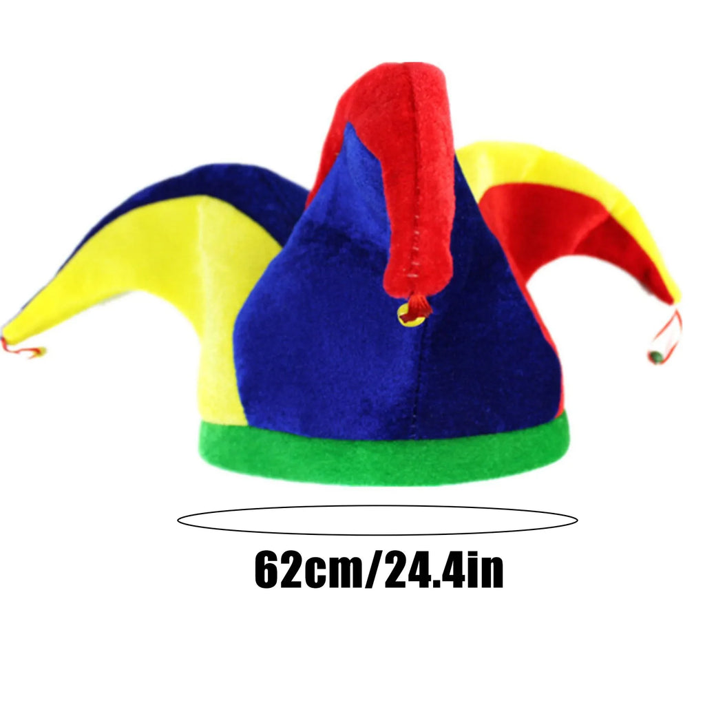 New Fashion Colorful Halloween Carnival Party Clown Hat Funny Costume Ball Hats Unisex Performance Dress Up Accessories Qme