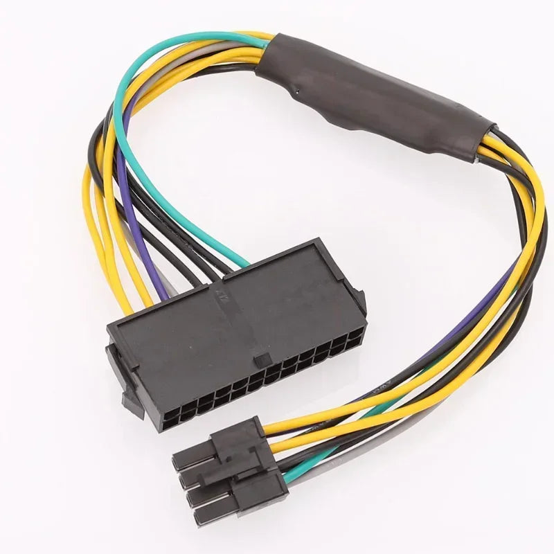 12 Inch 0.3m ATX PSU Power Adapter 24 Pin To 8 Pin Cable Compatible with DELL Optiplex 3020 7020 9020 Precision T1700 Qme