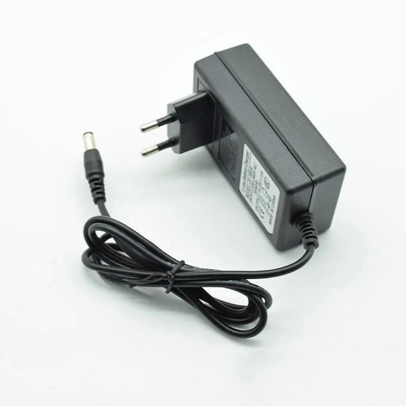ESCAM Adapter DC 8.4V 12.6V 2A 16.8V 2A 21V 1A Power Supply Charger EU Plug 5.5mm * 2.5mm(2.1mm) 100-240V Battery Qme