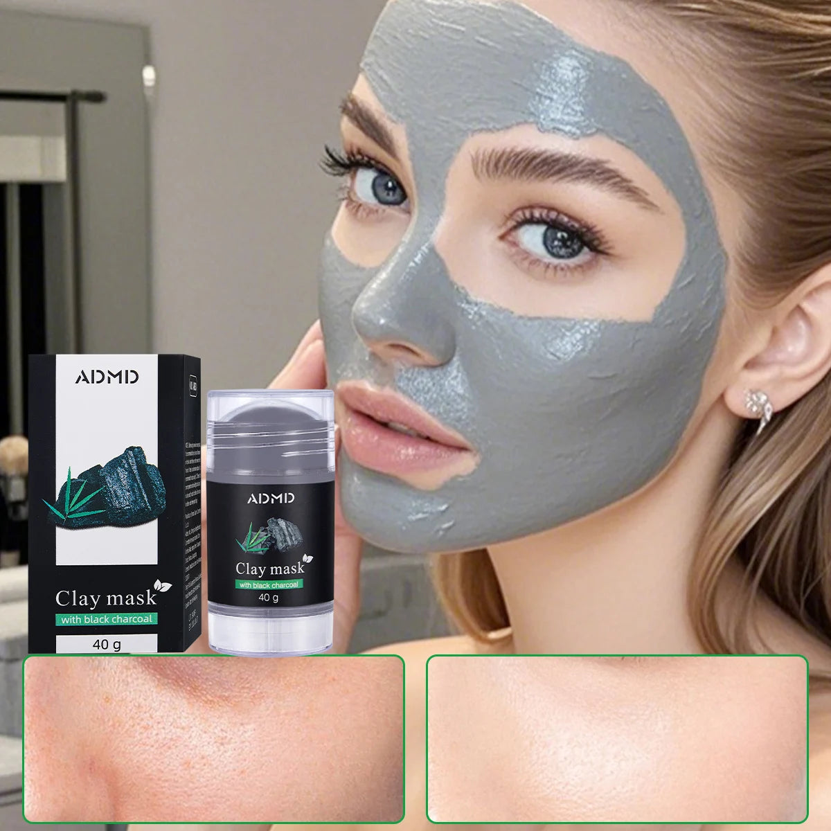 Bamboo Charcoal Moisturizing Mud Film Stick Natural Ingredients Cares Qme 1pcs