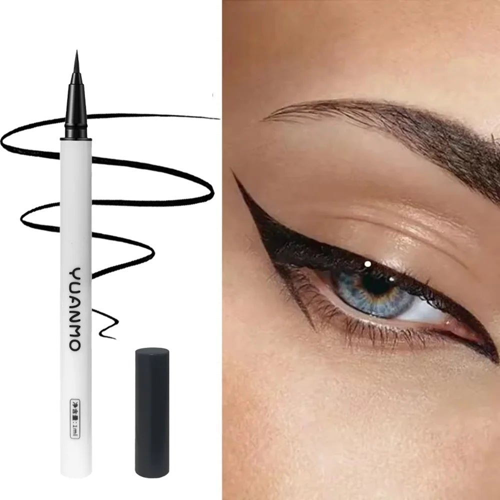 Ultra-fine Brown Liquid Eyeliner Waterproof Sweatproof Quick-dry Qme