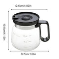 Clear Coffee Mug 16oz Travel Coffee Cup Glass Mugs Drinkware Container with Lid for Hot Cold Beverage Latte Cappuccino Tea Juice Qme as shown