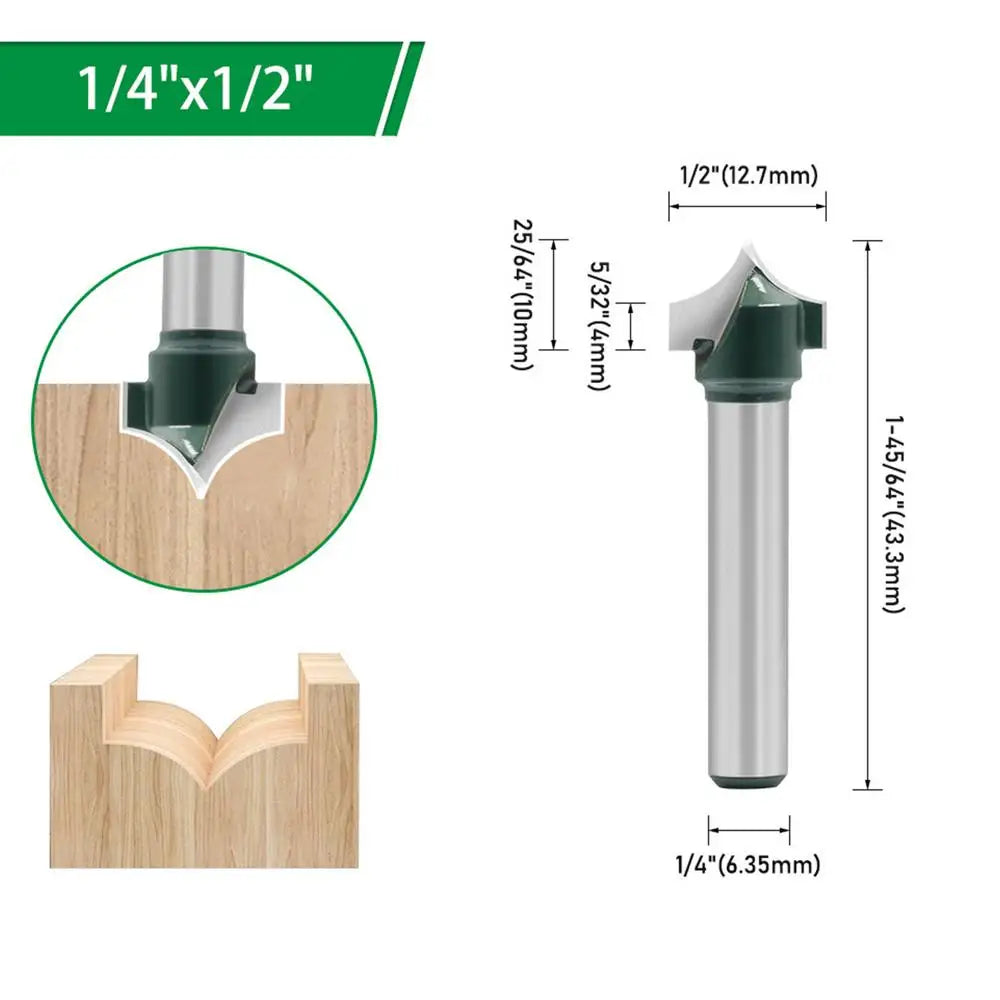 Wood Carving Bits 1 4 Shank Woodworking Edge Tool Pointed Tip Router Qme China Mainland as showing D