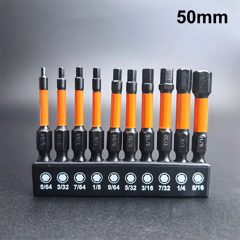 21/10PCS Star Impact Drill Bit Set S2 Steel Hex Head Shank Magnetic Screwdriver Driver Bits Holder Wrench Electric Drill Tools Qme A2