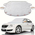Heavy Duty Vehicle Windshield Snow Cover 9 Magnetic Fasteners UV Sun Qme WHITE