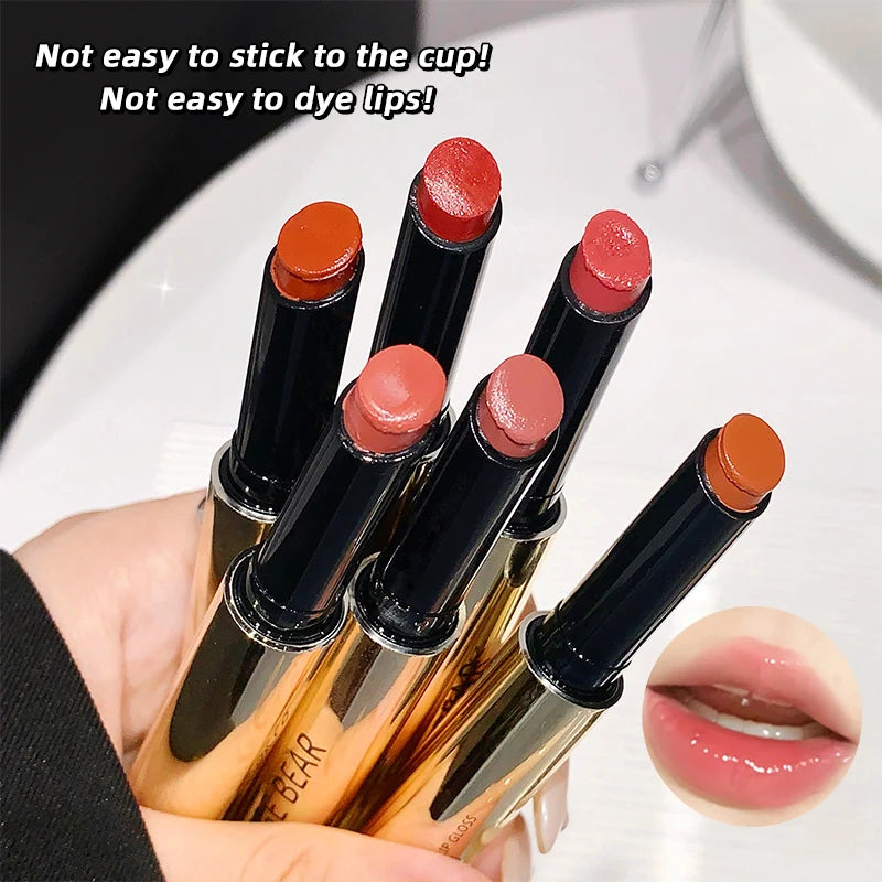 Gege Bear Pressing Moisturizing Lip Gloss Lightweight& L Ong-lasting Qme