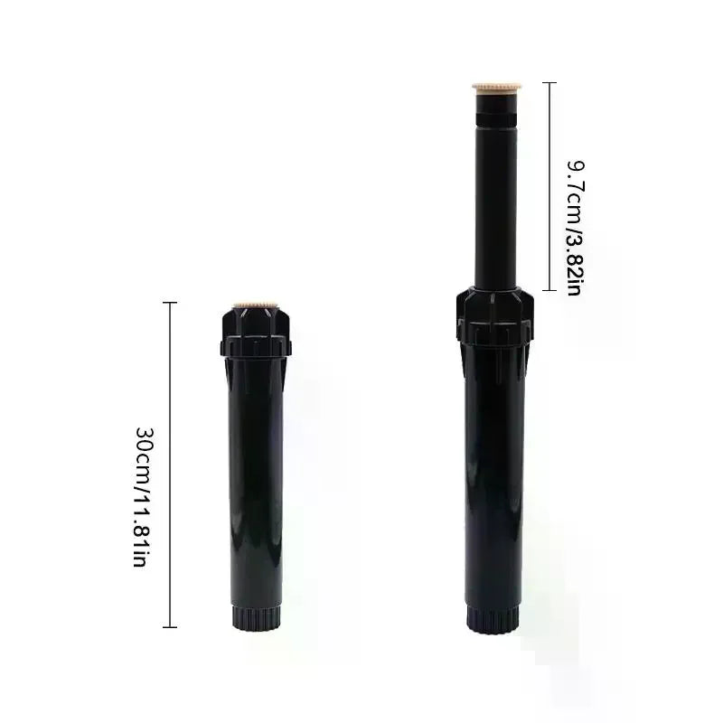 1/2" Female Thread Buried Up Sprinkler 360° Automatic Lift Type Scattering Ray Jet Watering Nozzle Lawn Irrigation Device Qme