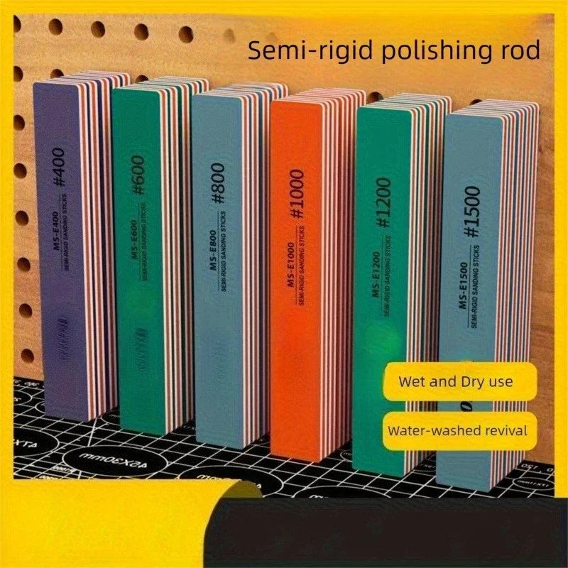 Sanding rod, both dry and wet, model polishing rod, model assembly tool, suitable for DIY enthusiasts, craft enthusiasts Qme
