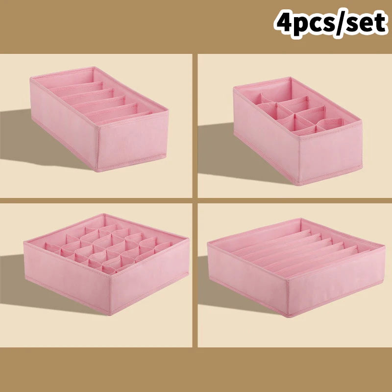 Household Wardrobe Box Cabinet Drawer Organizer Underwear Socks Bra Qme E5