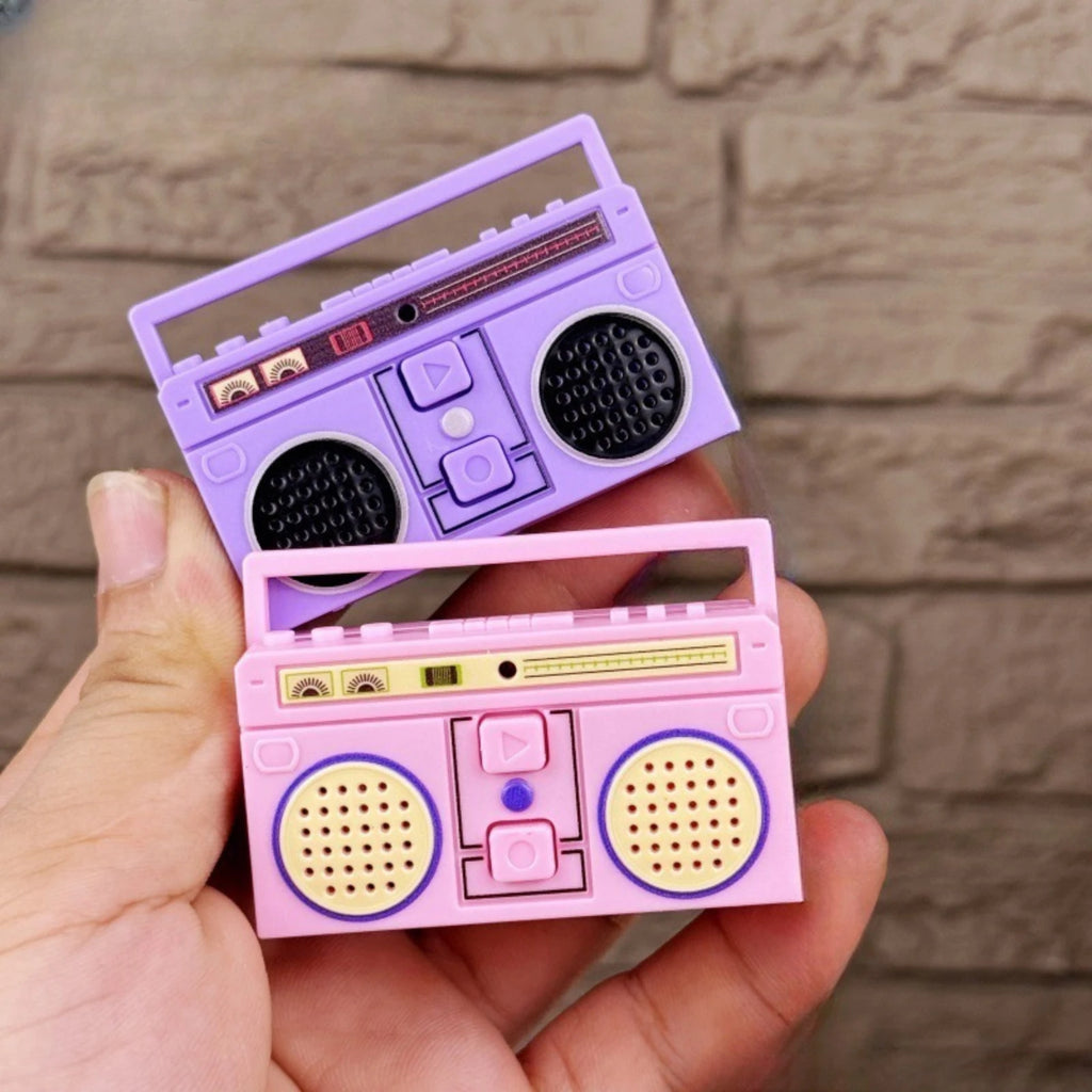 Creative Simulated Recorder Keychain Mini Portable Retro Album CD Fun Music Box Bag Decor Accessories Keyring for Friends Gifts Qme