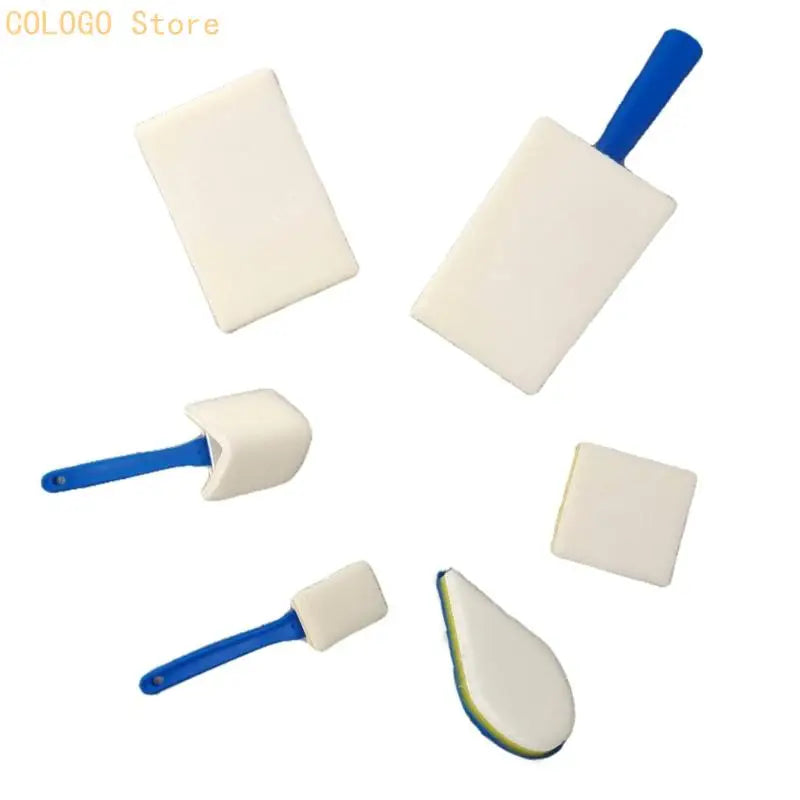 Functional Painting Accessories Paint Brush 4 Trays Quick Covering Qme