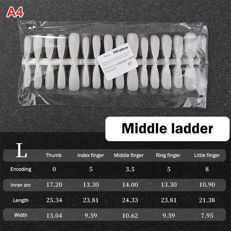 Nail Salon Matte False Tips Box Easy Wear Press Nails Home Manicure