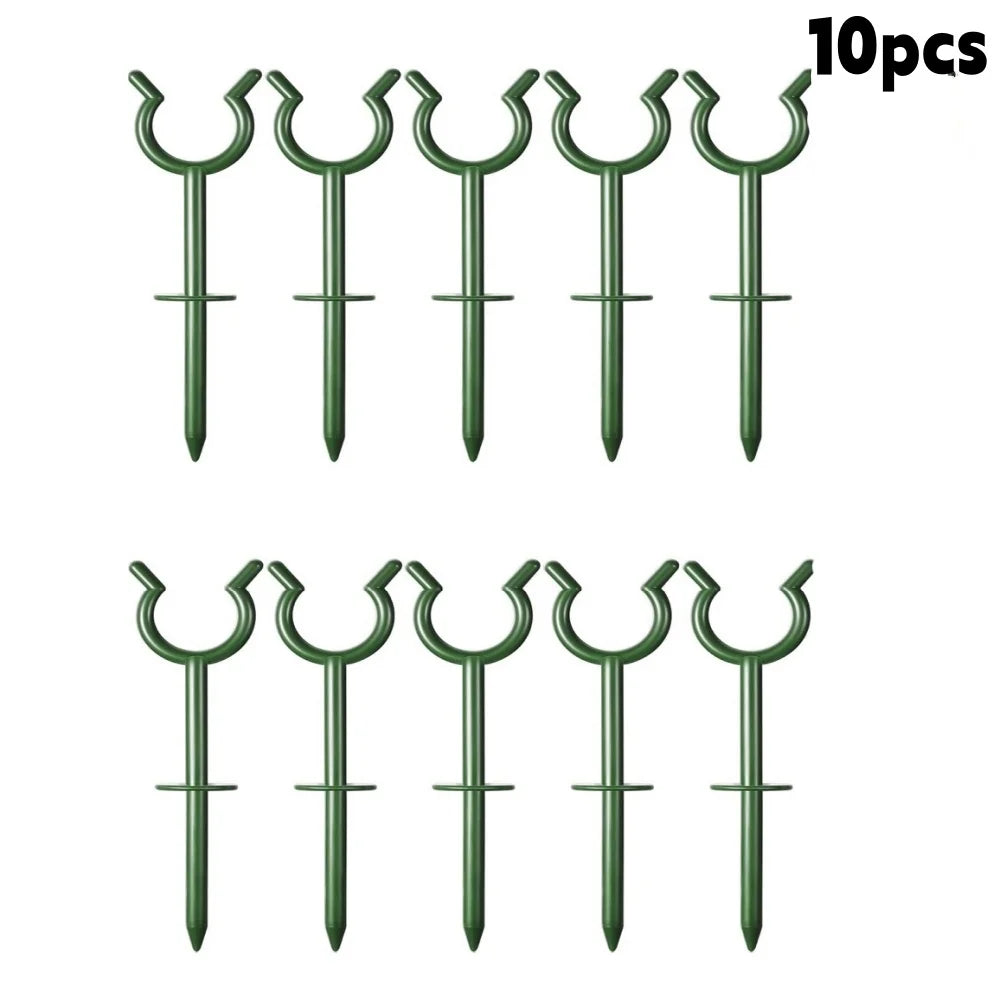 Garden Hose Bracket Irrigation Water Pipe Guide Nail Prevent Water Hose Entanglement Lawn Protector Gardening Tool and Equipment Qme 10pcs