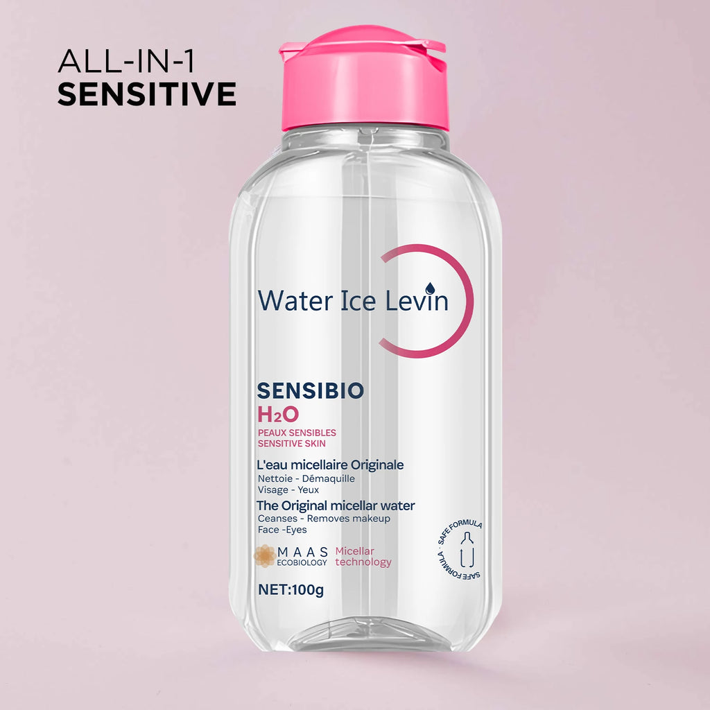 Sensibio H2O The Original Micellar Water for Sensitive Skin，Gently Cleanses, Removes Makeup，Hydrates，with Lactic Acid, Collagen Qme