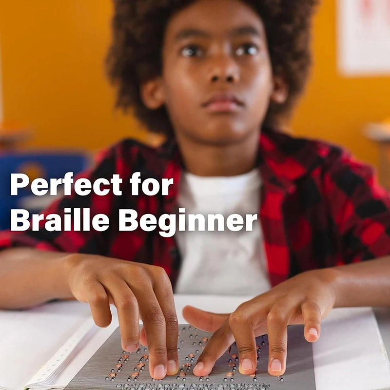Braille Alphabet Numbers Learning Tool Durable Metal Tactile Bump Qme